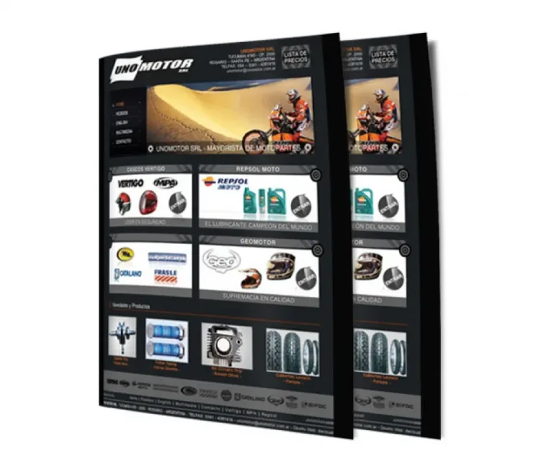 Diseño web de Uno Motor