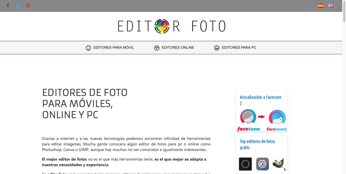 Encuentra el mejor editor de fotos