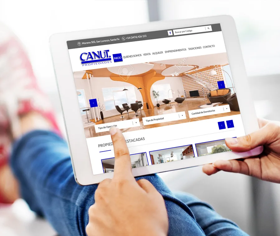 Diseño, Web, Corporativa, Inmobiliaria, Canut, Propiedades