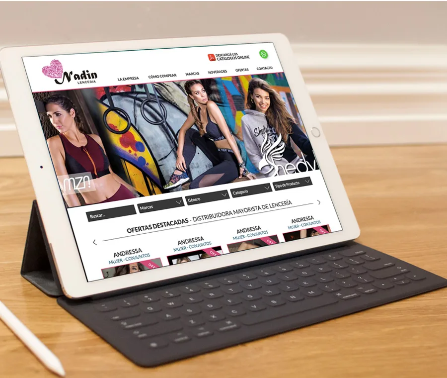 Diseño, maquetación, programación, sitio, web, catálogo