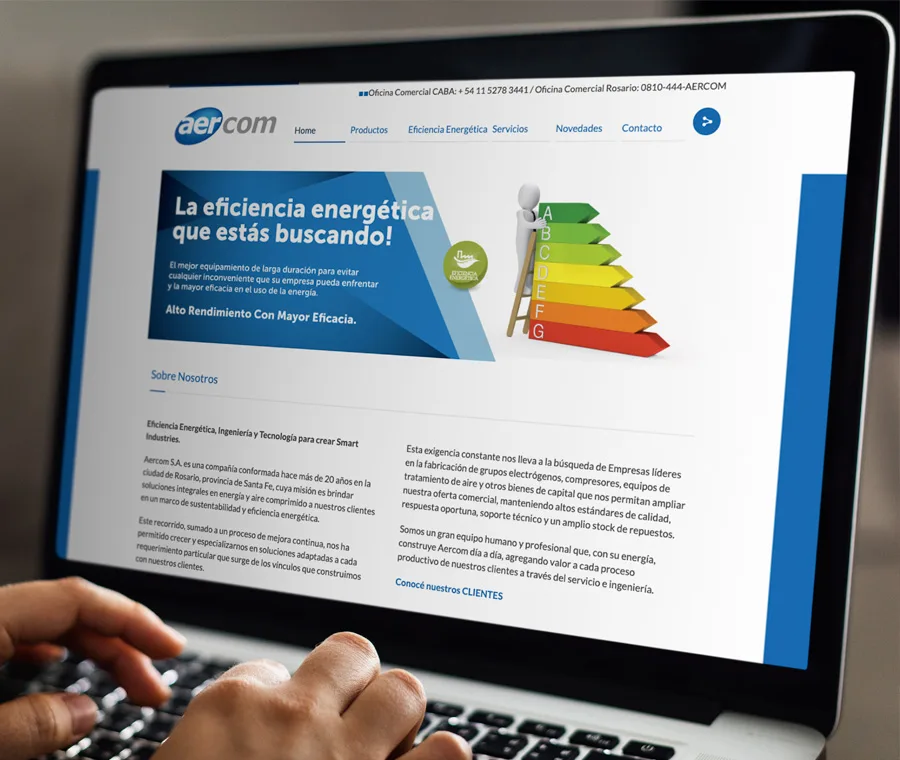 Diseño, Web, AERCOM, Wordpress
