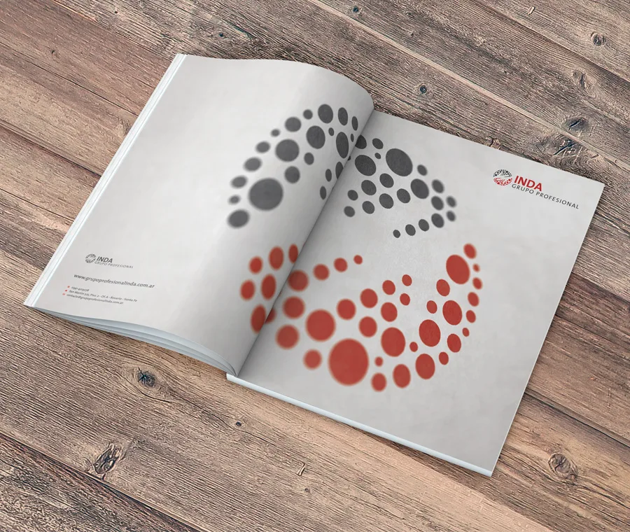 carpeta, corporativa, rosario, gráfico, diseño