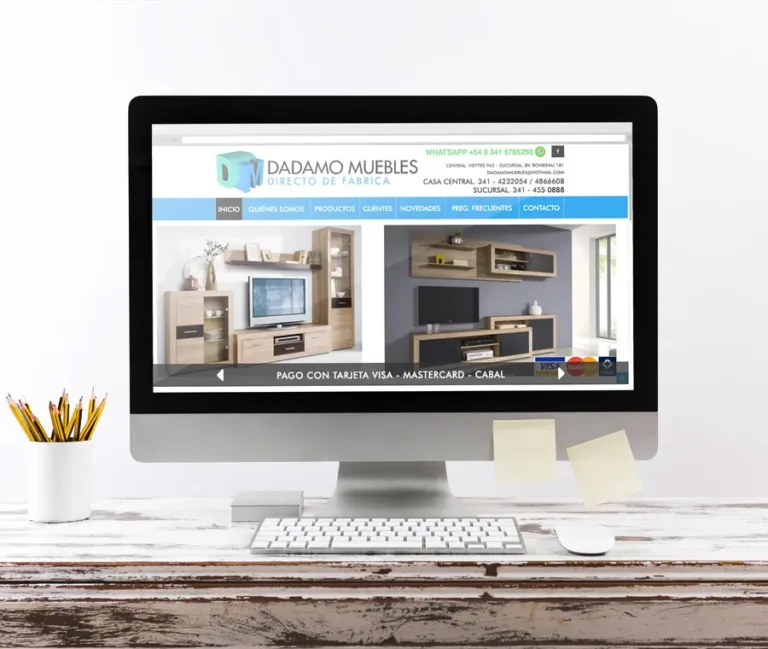 Diseño, Catálogo, Web, Maquetación, Programación, Sitio, Mueblería