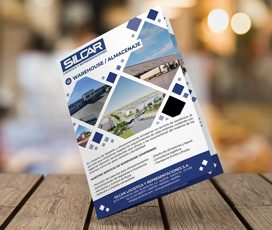 diseño, flyer, folleto, rosario