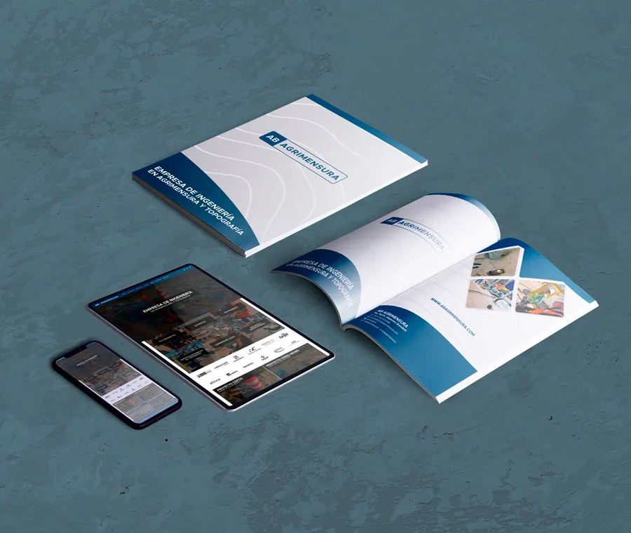 carpeta, presentación, hojas, corporativas, redes sociales, facebook, instagram, sitio, web, institucional
