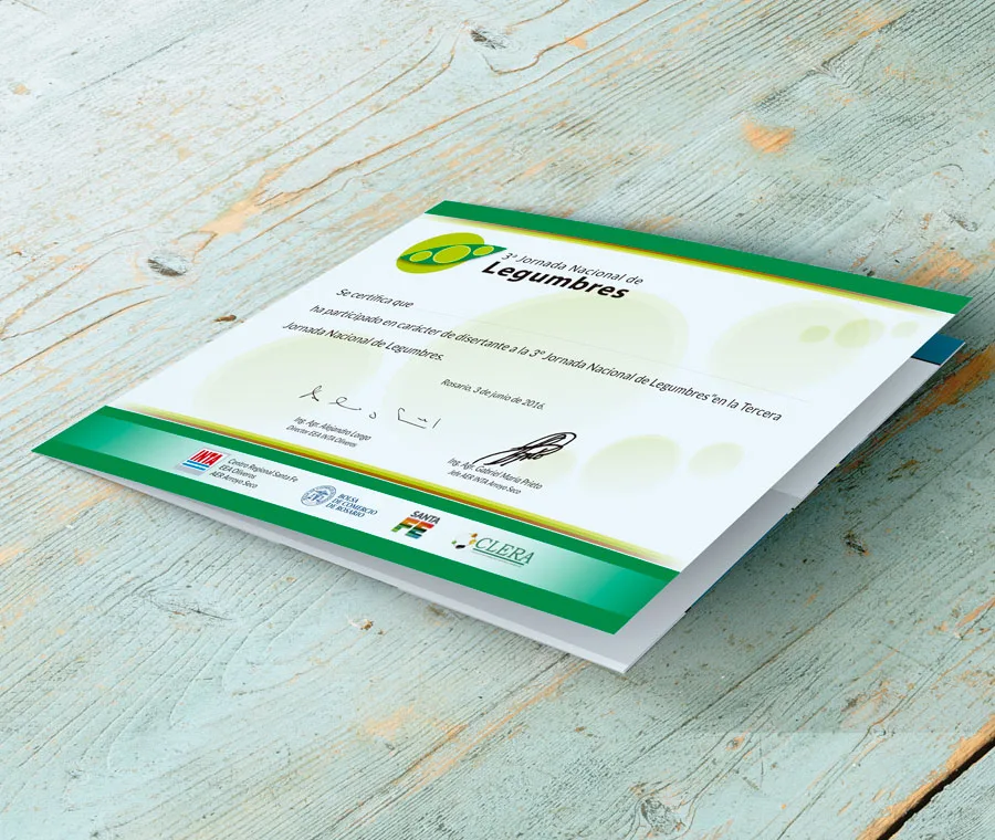 Diseño, Diploma, Evento, INTA, Jornada