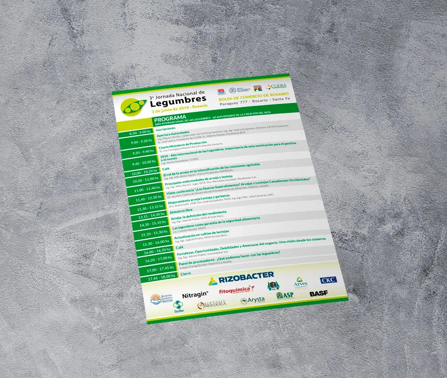 Diseño, Flyer, Evento, INTA, Jornada