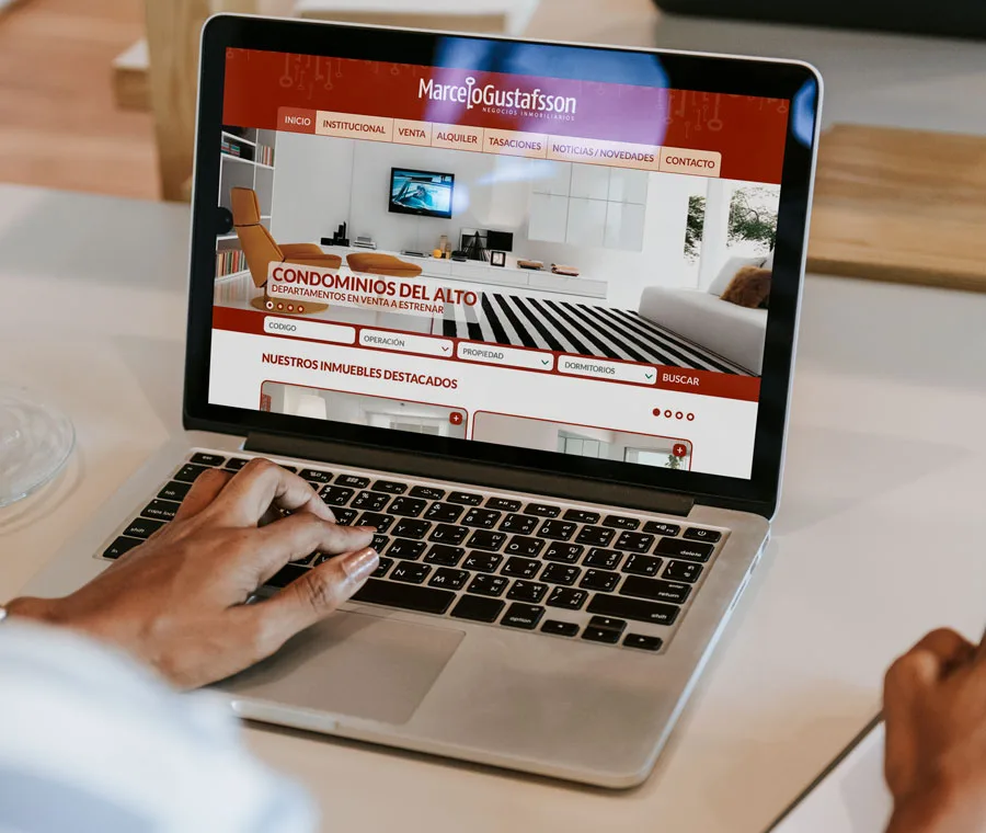 Marcelo Gustafsson, Diseño, Maquetación, Programación, Sitio, Web, Institucional, Empresa, Inmobiliaria, Rosario