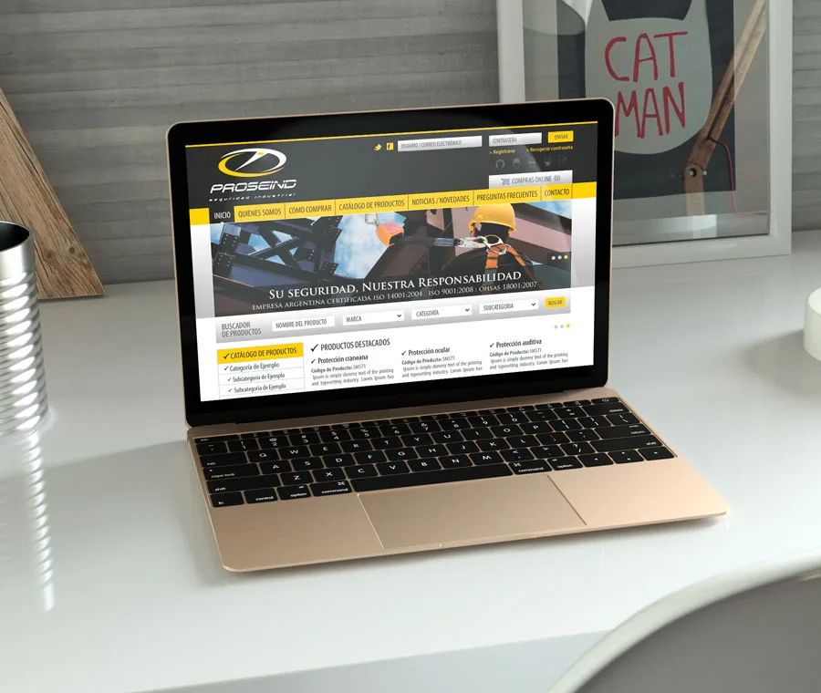 Catálogo, Diseño, Maquetación, Programación, Rosario, web