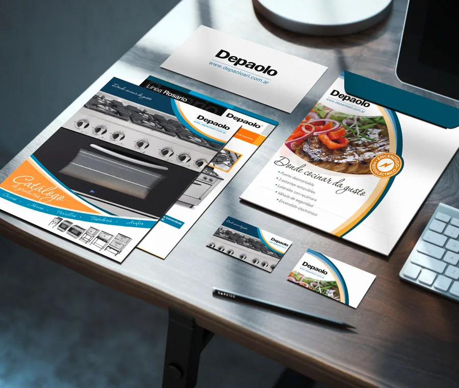 diseño, imagen, corporativa, depaolo