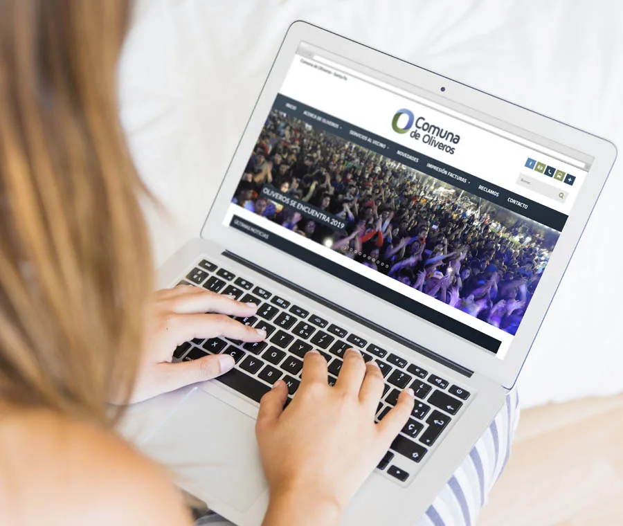 diseño, web, corporativa, comuna, oliveros