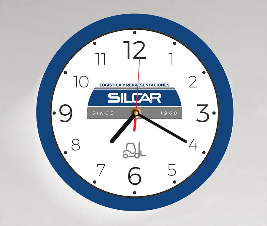 diseño, gráfico, reloj, silcar, rosario, argentina