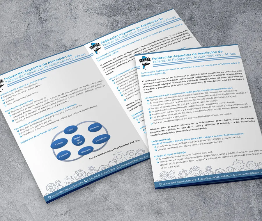 Diseño, Gráfico, Flyer, Newsletter, FAATRA