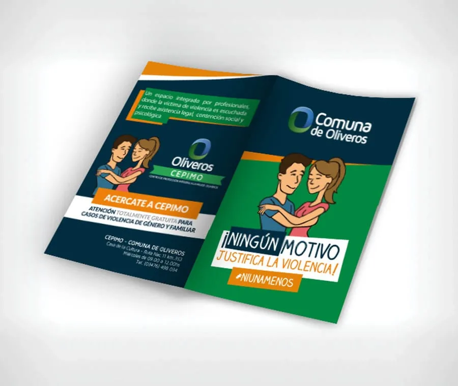 díptico, diseño, CEPIMO