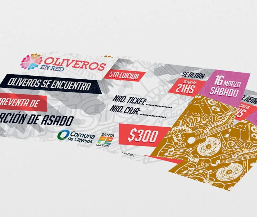 Flyer, newsletter, Oliveros en Red