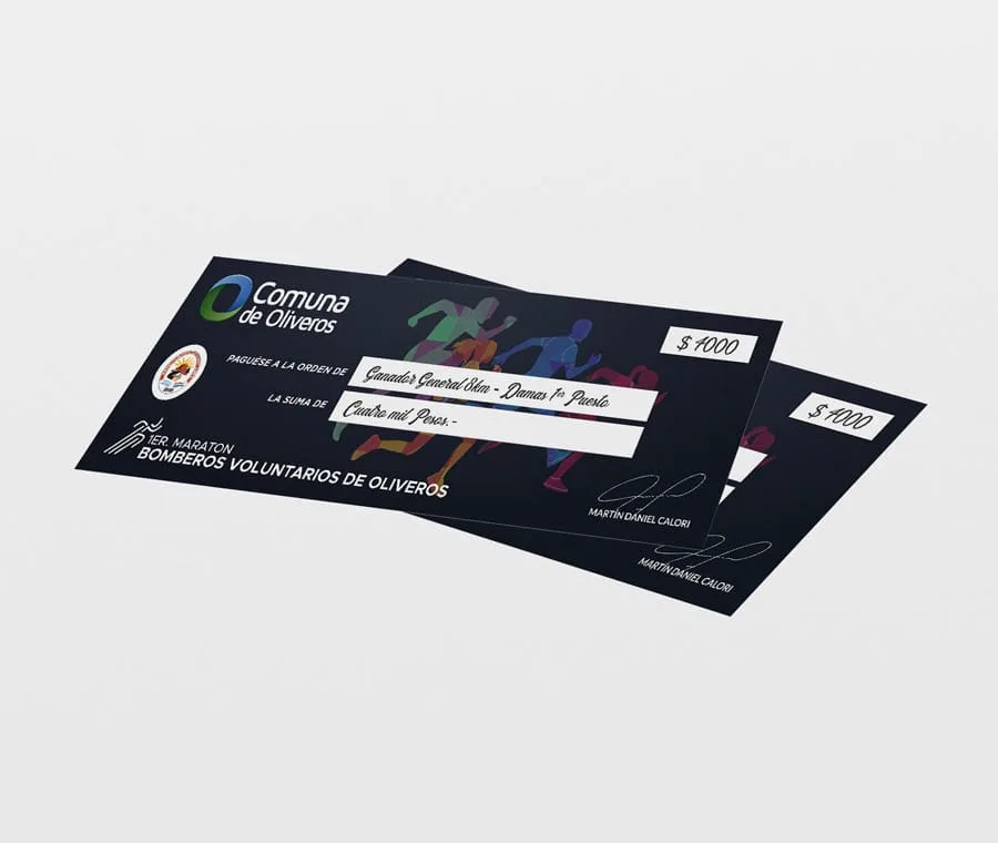 Diseño, Cheques