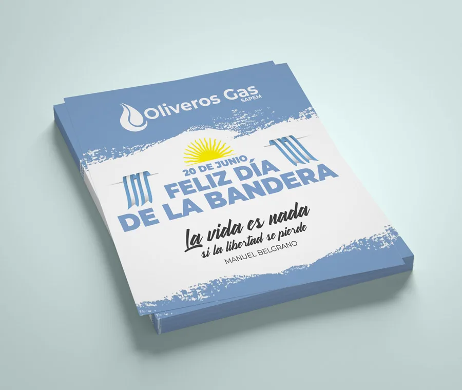 Diseño, Oliveros Gas, Flyer, gráfico, Newsletter