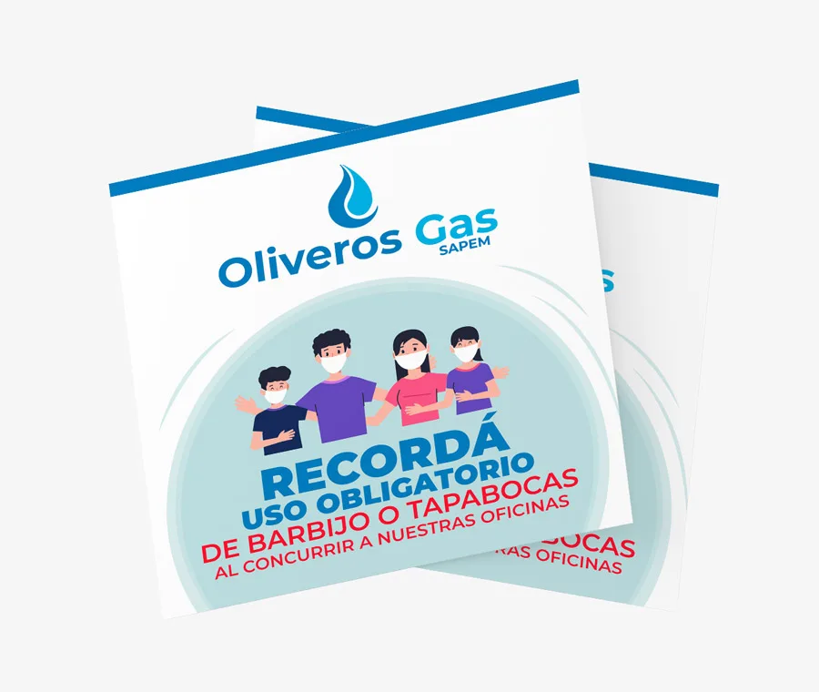 Diseño, Oliveros Gas, Flyer, gráfico, Newsletter