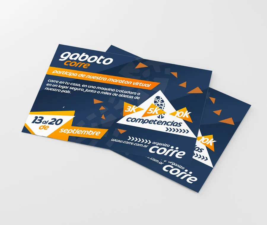 flyer, diseño, corre