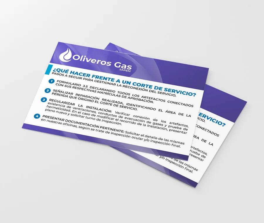 Diseño, Oliveros Gas, Flyer, gráfico, Newsletter