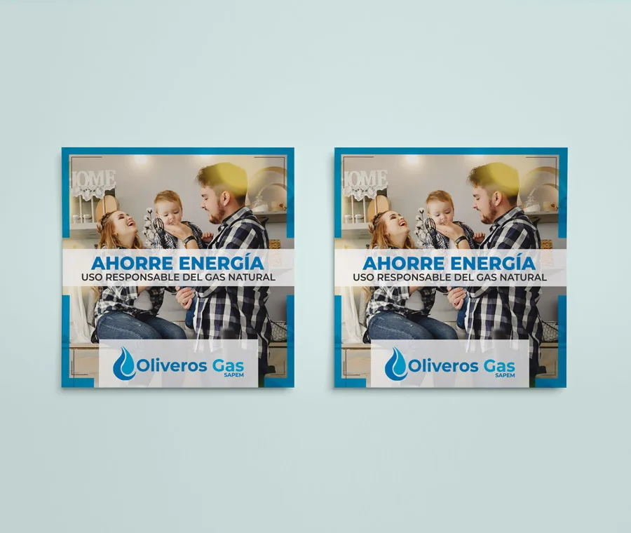 Diseño, Oliveros Gas, Flyer, gráfico, Newsletter