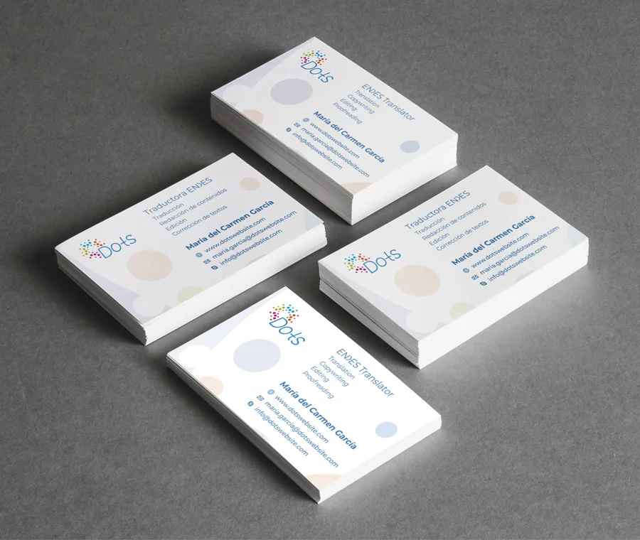 Tarjetas, Personales, Dots