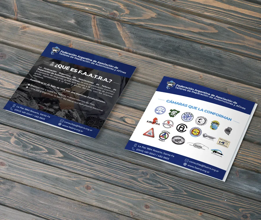 Diseño, FAATRA, Flyer, gráfico, Newsletter