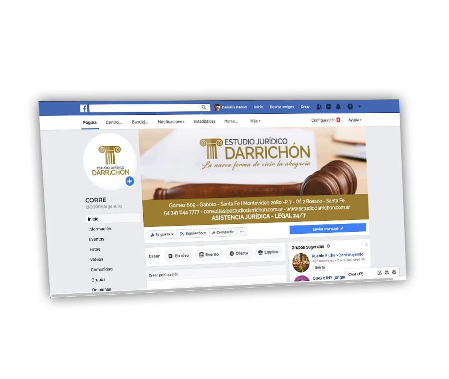 Diseño, Facebook