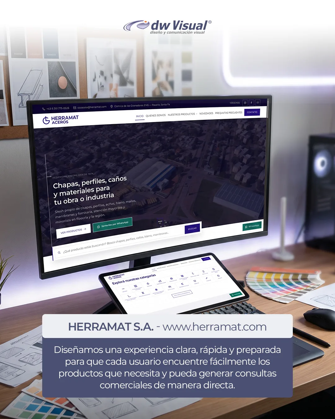 Rediseño web de Herramat: un catálogo industrial preparado para vender, posicionar y crecer