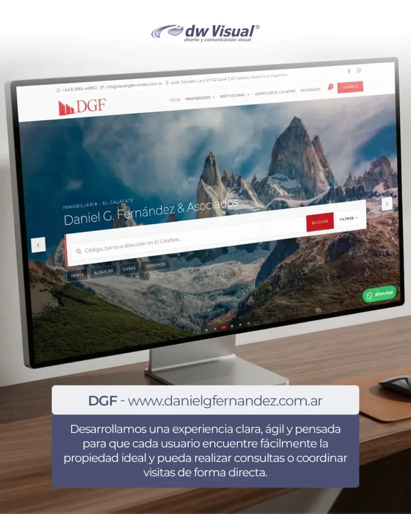 Diseño web para inmobiliarias desarrollado para Daniel G. Fernández